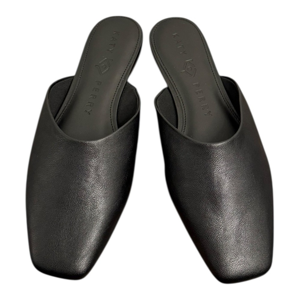 Katy Perry The Evie Mule Textured Nappa Black 9.5 NIB‎ - Picture 3 of 11